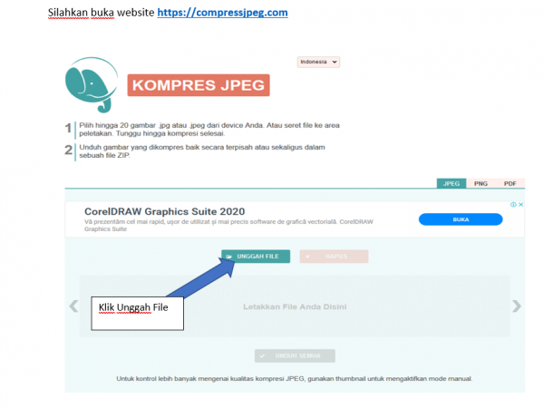 CARA KOMPRES FOTO AGAR BISA DI UPLOAD KE PERSYARATAN DOKUMEN PPDB