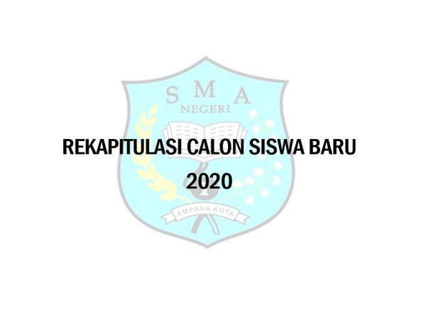 Rekapitulasi Pendaftaran Calon Siswa Baru per 3 Juni 2020