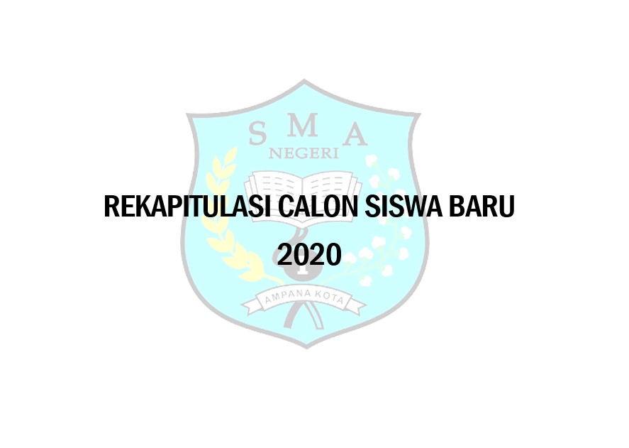 Rekapitulasi Pendaftaran Calon Siswa Baru per 3 Juni 2020