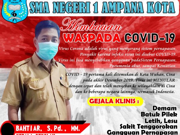 Himbauan Waspada Covid 19 Sma Negeri 1 Ampana Kota